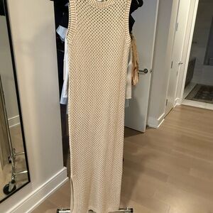 Barefoot Dreams Cream Knit Maxi Dress